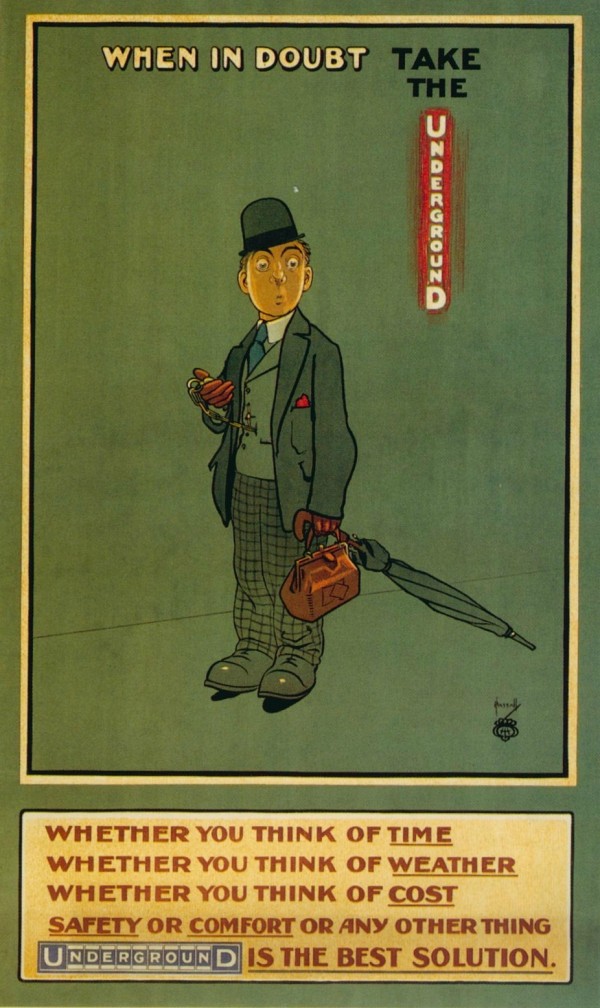 When in doubt take the Underground by VINTAGE POSTER